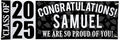 Let's Make Memories Personalized Graduation Banner Class of 2025 - Graduation Party Decorations - Congratulations Banner - Indoor/Outdoor Vinyl - Best in Class - Black - 6 ft.