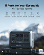 BLUETTI Solar Generator Elite 100 V2 (2025 New) with 2×100W Solar Panels Included, 1024Wh Portable Power Station w/ 2 1800W AC Outlets, 35% Smaller, Ideal for Camping, Emergencies, Backup Power