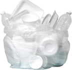 Aluf Plastics High Density Trash Bags, 12 Gallon, 4000 Count, 8 Micron (eq), 24" x 27", Clear, for Bathroom, Office, Industrial, Commercial, Janitorial, Municipal, Recycling