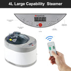 Smartmak Portable Home Steam Sauna, Full Size Personal Sauna Spa Box, Single Saunas Tent with Steamer, 4L 1500W Steam Generator 99 Min Timer, Remote Control, Upgraded Foldable Chair, Mat, Champagne