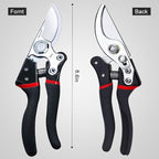 Garden Shears, Handheld Pruning Shears for Heavy Duty, Ergonomic Gardening Tools for Pruning Branches, Plants, Shrubs and Vines, Professional Sharp Garden Scissors (Classic Garden Shears)