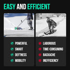 Litheli Cordless Snow Shovel, 20V 12-Inch Battery Powered Snow Thrower, Battery Snow Blower with Auxiliary Handle, with 2x4.0Ah Li-ion Battery & Charger