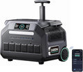 IEE P2400 Portable Solar Generator,2400W 4xAC Outlet(Peak 5000W),1800W 1.2H Fast Charge,2048WH Lifepo4 Battery,5-8MS EPS Switch APP Control Below 30DB Quiet Power Station for Home Backup,RV.Outdoor.