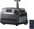 IEE P2400 Portable Solar Generator,2400W 4xAC Outlet(Peak 5000W),1800W 1.2H Fast Charge,2048WH Lifepo4 Battery,5-8MS EPS Switch APP Control Below 30DB Quiet Power Station for Home Backup,RV.Outdoor.