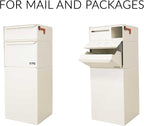 dVault® Full Service Vault DVCS0015 Secure Curbside Mailbox/Package Drop with Locking Letterbox (Sand)