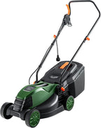 Goplus Lawn Mower, Electric Lawn Mowers with Grass Collection Box, 12 AMP Motor, 14" Cutting Deck, 3 Adjustable Cutting Positions, Walk-Behind Small Corded Lawnmower for Garden Farm Yard