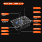 Pure Sine Wave Inverter 12V to 110V Ultra Quiet, Game-Changing Design | 12V to 110 Converter for Home, RV, Camping, Off-Grid & Outdoor Adventures丨DC to AC (LGE-12V-3080Ti)