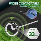 12in Landscape Fabric Pins, Bold 8 Gauge Galvanized Steel Garden Staples, Tent Stakes Landscape Fabric Staples Yard Stakes for Decoration Weed Barrier (50 X 12in)