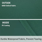 Leaf Tarp with 4 Handles Garden Waste Yard Tarps Extra Reinforced Corner Waterproof Reusable Durable Tarp Collector for Clean-Ups