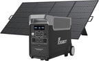 FOSSiBOT upgraded F3600 Pro +SP420W Portable Power Station Foldable Solar Panel 3600W Solar Generator & LiFePO4 Battery | 1.8H Fast Charge, 5x120V AC Outlets | for Home, Camping, RV, Emergencies