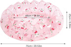 Inflatable Swimming Pool, Portable Play Pit Pool for Kids, 29 Inch PVC Material, Indoor Outdoor Use, Transparent Cherry