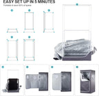 Full Size Portable Personal Infrared Sauna for Home, Personal Home Spa Tent with Remote Control, Heating Foot Pad, Foldable Reinforced Chair （Grey, L33.8 x W 33.8" x H 66.5"