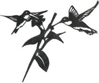 METALBIRD - Hummingbird Honeys - Outdoor Tree Ornaments in Corten Steel - Metal Art Proudly Made in The USA