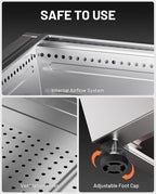 LEGACY HEATING Smokeless Fire Pit, Portable Outdoor Firepits 25 inch, Carry Handle for Backyard Patio Camping Bonfire, Stainless Steel, Ideal for 6-12 People, 46.74 lbs, Silver, Cyberpit One Pro