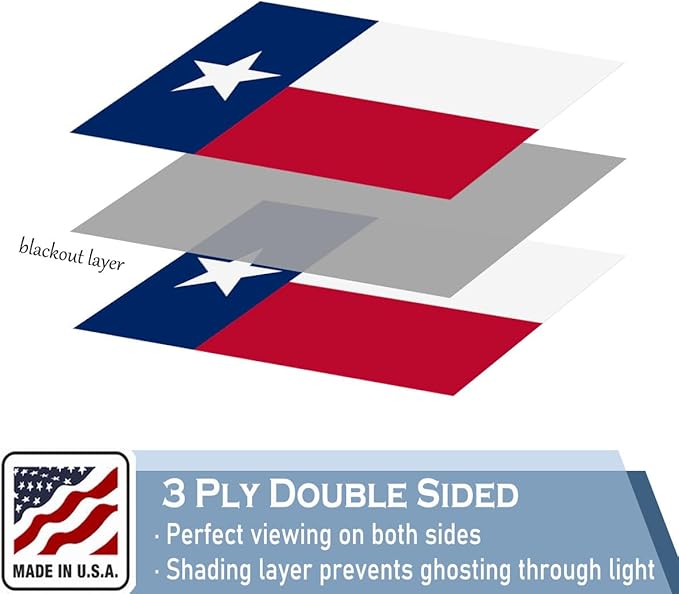Texas State Flag 4x6 FT Made in The USA- Heavy Duty Vibrant Colours Double Sided Texas TX Flag with 2 Brass Grommets for Home/Company/Indoor Outdoor Decoration