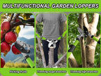 27-41" Telescopic Loppers for Tree Trimming, Heavy Duty Tree Cutter with Ergonomically Designed Handle, Extendable Branch Trimmer for Garden, Farm, Sharp Bypass Blades for Easy Cutting