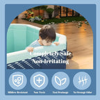 Foldable Swimming Pool, Non-Inflatable Kids' and Adults' Outdoor Large Swimming Pool, Anti-Slip PVC Family Pool, Summer Water Party for Outdoor, Garden, Backyard (Small)