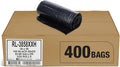 Aluf Plastics T-Tough Roll Pack Low Density Repro Blend Star Seal Coreless Rolls Bag, 55-60 Gallon Capacity, 58" Length x 38" Width, XXH Strength, Black (Pack of 400)