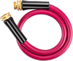 WELLUCK Garden Hose 5/8 in x 3 ft, Heavy Duty Durable Anti Kink Flexible Garden Water Hose for Drinking Water Safe BPA Free, All-weather Lightweight Water Hose for Garden RV Camper Marine