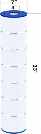 Cryspool® 07116 Filter Compatible with Jandy CL580, CV580, A0104100, R0357900, PJAN-145, C-7482, FC-0820, 145 Sq. Ft Pool Filter Cartridge, 4 Pack