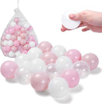 TRENDPLAY Plastic Balls for Ball Pits - Hollow Balls- Safe and Exciting Playtime - Perfect for Baby Pools, Birthday Party Decoration