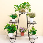 6 Tier Plant Stand Metal Flower Shelves Plant Display Stand Indoor Outdoor Patio Plant Rack Flower Pot Holder
