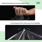 EAGLE PEAK Greenhouse Repair Tape 4”x10”, Heavy Duty Clear Waterproof Patch Kit, Sealing Tape for Greenhouse Film, Tent, Awning, RV Roof Repair, 4 Pack, Clear
