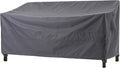 WJ-X3 2-Seater Outdoor Loveseat Covers, Heavy Duty Patio Couch Covers, Patio Sofa Covers Waterproof, High Wind Resistant Design for Outdoor Furniture Cover, 58W x 40D x 35H, Grey