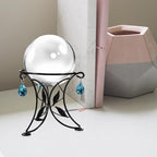 Yardwe Gazing Ball Stand, Metal Ball Stand Crystal Ball Stand Globe Stand Sphere Holder Glass Bowl Ring Metal Egg Stands (5" Diameter)