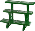 Miles Kimball 3-Tier Weatherproof Plastic Garden Stand – Lightweight, Indoor/Outdoor Plant Stand with 3 Shelves, Space-Saving Design w/Drainage Holes, Easy Assembly