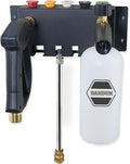 Pressure Washer Gun Holder-Foam Cannon Holder-for Foam Cannon,Pressure Washer Nozzle Tip and Pressure Wand Extension Storage Rack(fit 1/4" Quick Connector)