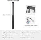 Outdoor Landscape Path Lights, 3000K Warm Pathway Lighting (98 Inches)