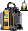 350W Power Inverter for Dewalt 20V 60V Battery, 2-Port Battery Converts 20V DC to 120V AC Inverter with LED Light, 3 USB-A, 1 USB-C, DC and AC Outlet, Portable Power Station for Outdoor Use(Tool Only)