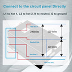 WZRELB 3500W 24V Pure Sine Wave Inverter,24 Volt DC to AC 120V 240V Split Phase Power Inverter,7KW Surge,5 AC Outlets,AC Hardwire Terminal,15ft LCD Remote Panel