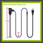2000W Submersible Immersion Water Heater for Hot Tub & Pool – Portable Electric Heater with Wifi Timer Plug, and Auto Shut Off for Bathtub, Above Ground Pool, Baptism pool, and Baptistry