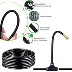 360° Adjustable Drip Irrigation System 65.6FT Garden Watering System with 20 Nozzles, Garden Irrigation System, Greenhouse Accessories, Atomizing System for Yard, Lawn, Plants, 5/16 in Hose