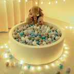 TRENDPLAY Plastic Balls for Ball Pits 2.2 Inch, Pack of 50 100 200 500 Hollow Balls, Perfect for Toddler Baby Pools,Party,Festival Decoration
