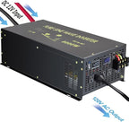 WZRELB 8000W 12V 120V Pure Sine Wave Power Inverter 4 AC Outlets Wired Remote Control,RV, Camping (RBH-800012WR)