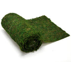 Byher Dried Moss Table Runner for Party Garden Decoration, Dark Green 30cm X 180cm ( 12" x 71" )