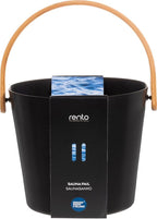 Northern Lights Group Rento Sauna Bucket Aluminum, Black - Finnish Sauna Accessories
