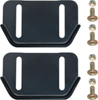 KOOTANS 1pair 784-5580 Snow Thrower Slide Plate Shoes Heavy Duty Metal Snow Blower Slide Skids Replace for MTD 784-5580-0637 Cub Cadet Yardman Troy Bilt Craftsman, for Stens 780-420 (Black)