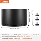 VEVOR 28 inch Smokeless Fire Pit Stove Bonfire, Wood Burning Fireplaces with Removable Ash Pan, SUS430 Stainless Steel Inner Portable Outdoor Firepit,for Outdoor Patio Camping High 17 inch