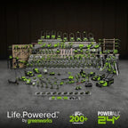 Greenworks 48V (24V x 2) 20" Brushless Cordless (Push) Lawn Mower (LED Headlight), (2) 4.0Ah Batteries and Dual Port Rapid Charger Included (200+ Compatible Tools)