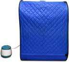 Kawachi Portable Steam Sauna Bath with 1.5L Steam Generator, 750W Power, Blue, Personal Home Spa for Full Body Detox Therapy and Relaxation