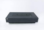 Elementi+ | Positano Gas Fire Pit Cast Concrete 60" Rectangular Fire Table, Outdoor Fire Pit Electronic Ignition | Canvas Cover, Fire Glass and Burner Lid Included | Dark Gray | Propane Gas