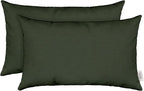 RSH DECOR: Sunbrella Play Jumbo Lumbar Pillows Set of 2 | 26" x 16" | Water and Fade-Resistant Performance Fabric | Outdoor Pillow Covers with Down-Alternative Inserts | Play Jungle