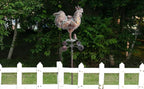 Metal Rooster with Chicks Garden Spinner,79" Large Metal Kinetic Wind Spinner for Outdoor Garden Yard Decor,Antique Copper Chicken Rooster Sculpture Statue Yard Art Wind Spinner for Patio Lawn