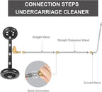Dual-Function Undercarriage Cleaner,Surface Cleaner for Pressure Washer, 16 Inch, Underbody Car Washing Water Broom with 3 Pieces Extension Wand &Extra Wash Mitt, 1500 PSI-4000 PSI