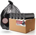 13 Gallon Trash Bags, 1000 Count Bulk Value Pack, Black Tall Kitchen Garbage bags, Multi-purpose Trash Can Bin Liners for Bathroom, Office, Industrial, Commercial, Janitorial, Municipal, Recycling