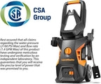 LawnMaster LT306-1800C Electric Pressure Washer 13 Amp 1.4 GPM 2100 Max PSI with Foam Bottle CSA Certified